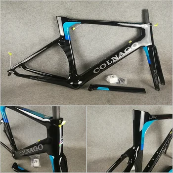 

T1000 UD Glossy/Matte Black Blue Direct mount brakes Concept carbon road frame bicycle Frameset With BB386 XXS/XS/S/M/L/XL