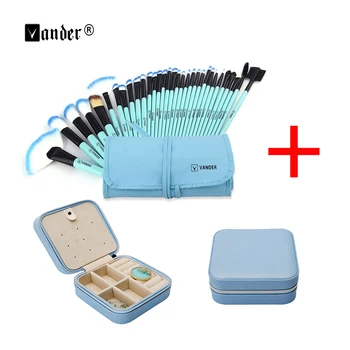

VANDER 32Pcs Makeup Brushes Set Professional Soft Cosmetics Eyebrow Shadow Powder Brush Set Tools Kit+Pouch Bag+Jewelry Box