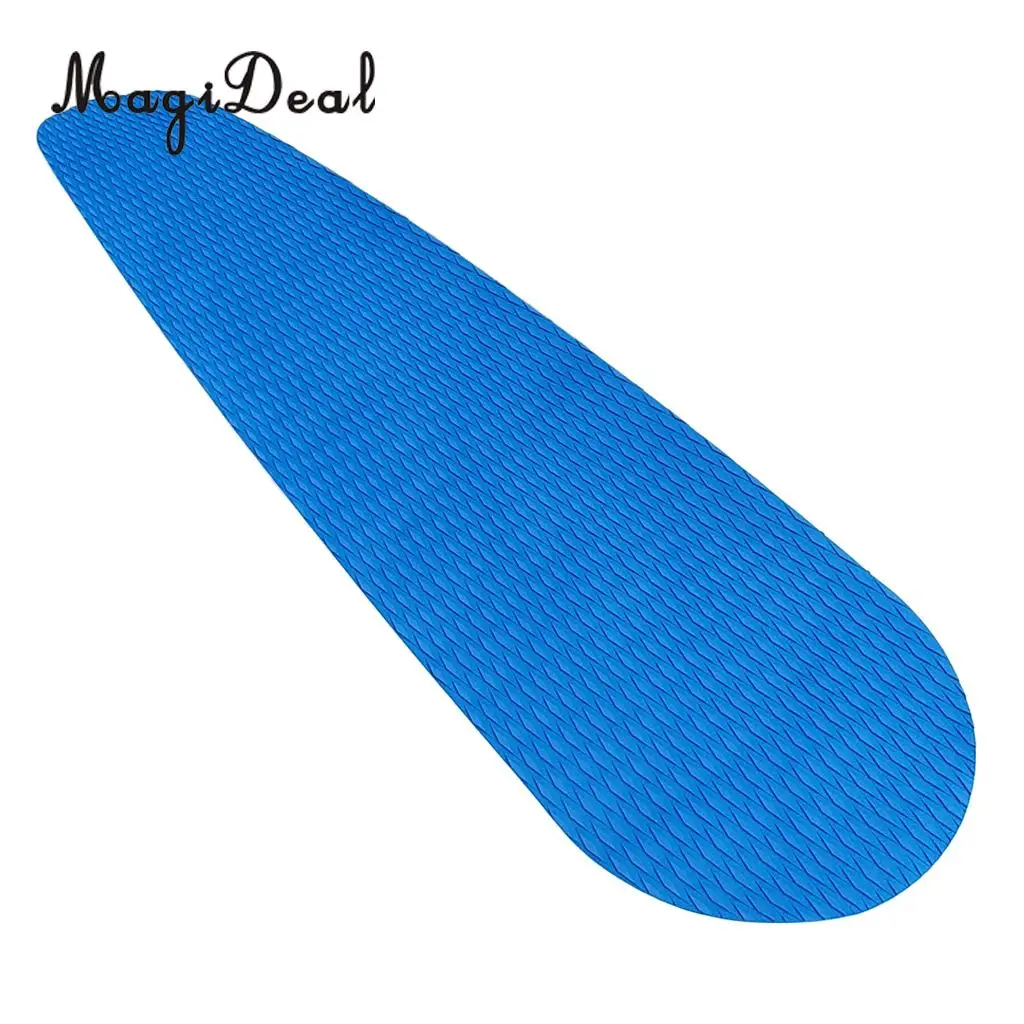 1 Piece Anti-slip EVA Surfing Surfboard Traction Anti-Slip Pad Deck Grip Tail Pad Gray/Blue Water Sports for Skimboard Bodyboard