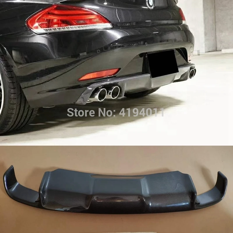 MONTFORD Car Accessories Carbon Fiber Rear Diffuser Bumper Guard Protector Skid Plate Bumper