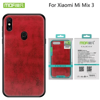 

MOFi PU Leather + TPU + PC Case For Xiaomi Mix3 MIX3 mix 3 Cover Phone Cases Full Protection Back Cover For Xiaomi mix 3 Case