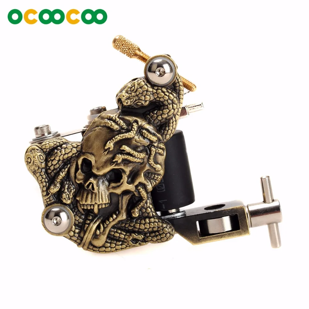 

Skull Tattoo Machine Gun 10 Warps Coils Tattoo Gun Machine Liner Tattoo Machine Shader Tattoo Machine - Skeleton Pattern