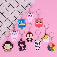 20 шт. милый держатель для ключей Автомобильный брелок для ключей кошелек многофункциональная сумка на молнии брелок кольцо для ключей