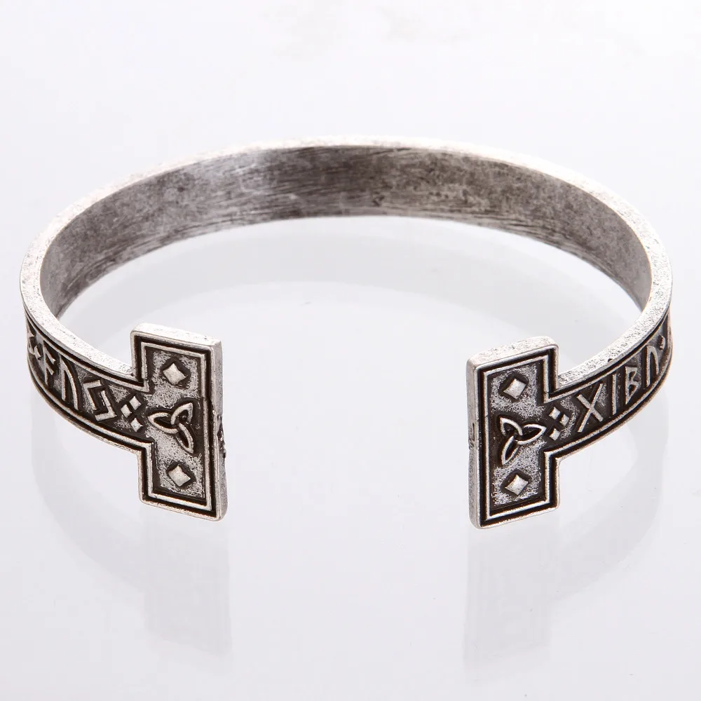 24 руны браслет языческие украшения Викинг этнические рунические манжеты Wrisband Norse браслет