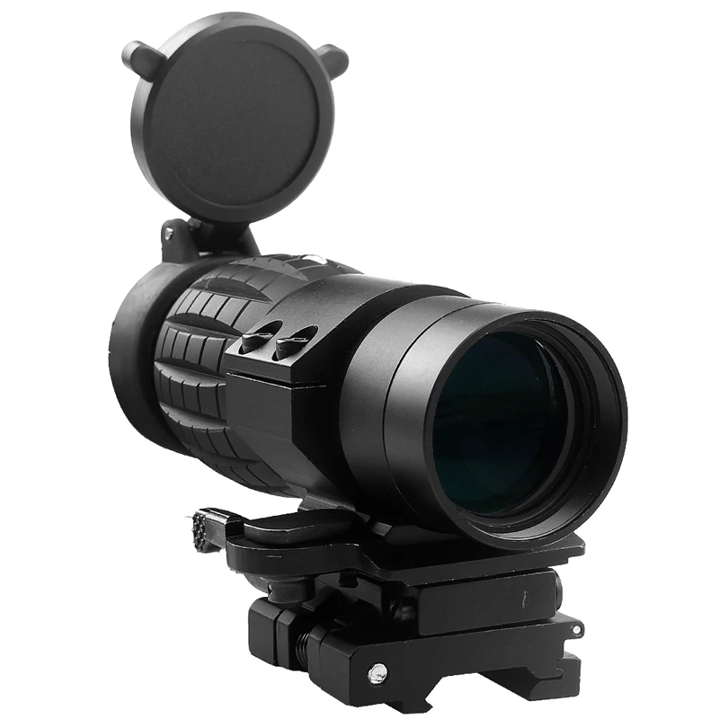 Tactical QD FTS 3X Magnifier Scope With Flip To Side Mounts Fits For 551 552 Airsoft RL6-001-03