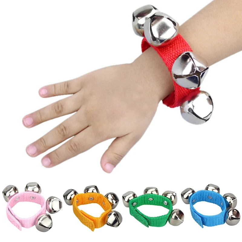 Kids Musical Toy Baby Hand Wrist Bell Jingles Shake Percussion Musical