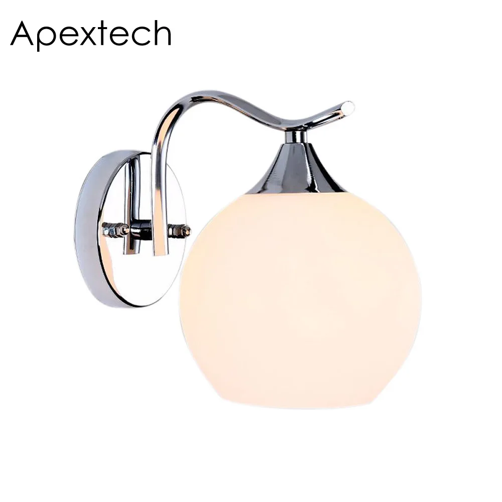Apextech кровать комната мода настенный светильник из металла с гальваническим