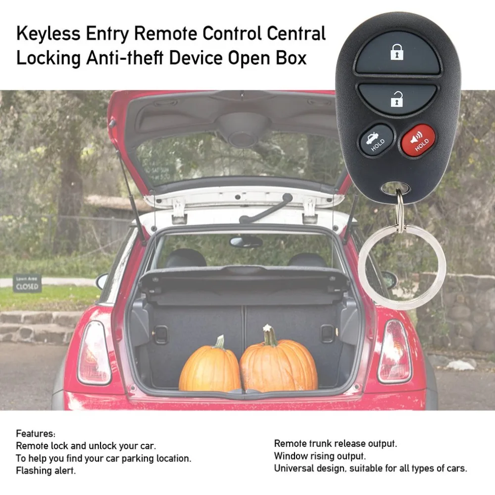

Keyless Entry Remote Control Central Locking Anti-theft Device Open Box Directional Light Window