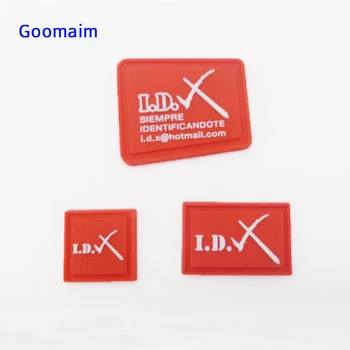 

custom 3D PVC patch in Patches private label tag hademade PVC label in garment labels sew on bags customized name logo