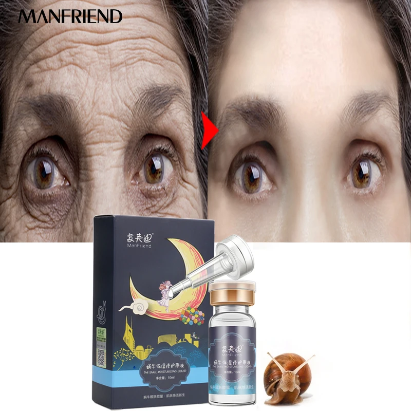 

Snail Essence Hyaluronic Acid Serum Acne Moisturizing Whitening Lifting Firming Essence Anti-Aging Face Skin Care Repair