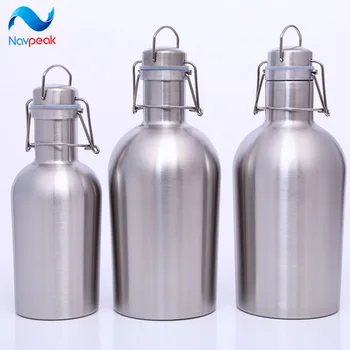

6pcs/lot Stainless Steel Wine Barrel Beer Growler Mini Keg Swing Bottle Homebrew Outdoor Home Brewery Equipment