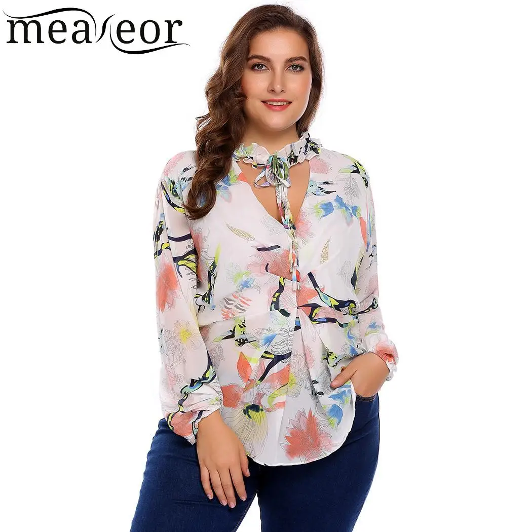 Tie V Neck Tops Shirt Spring Sleeve IN'VOLAND Female