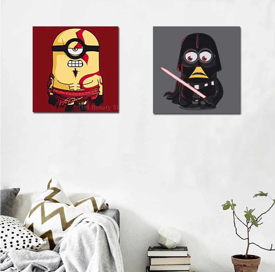 

3D DIY Diamond Painting Cross Stitch Cartoon Minion Needlework Home Decor Full Rhinestone Mosaic 5d Embroidery Despicable Me