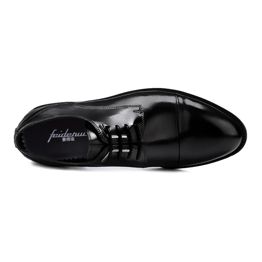 Bout Vache Chaussures Rond Homme Plus Bureau La Hommes Noir En Main Taille Robe Mariage Derby De À Formelle Véritable Asd42 Cuir Appartements Classique waY08q