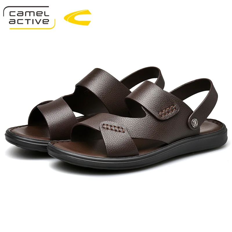 

Camel Active 2019 New Fashion Summer Leisure Beach Outdoor Sandals High Quality Genuine Leather Quick-Drying Sandals