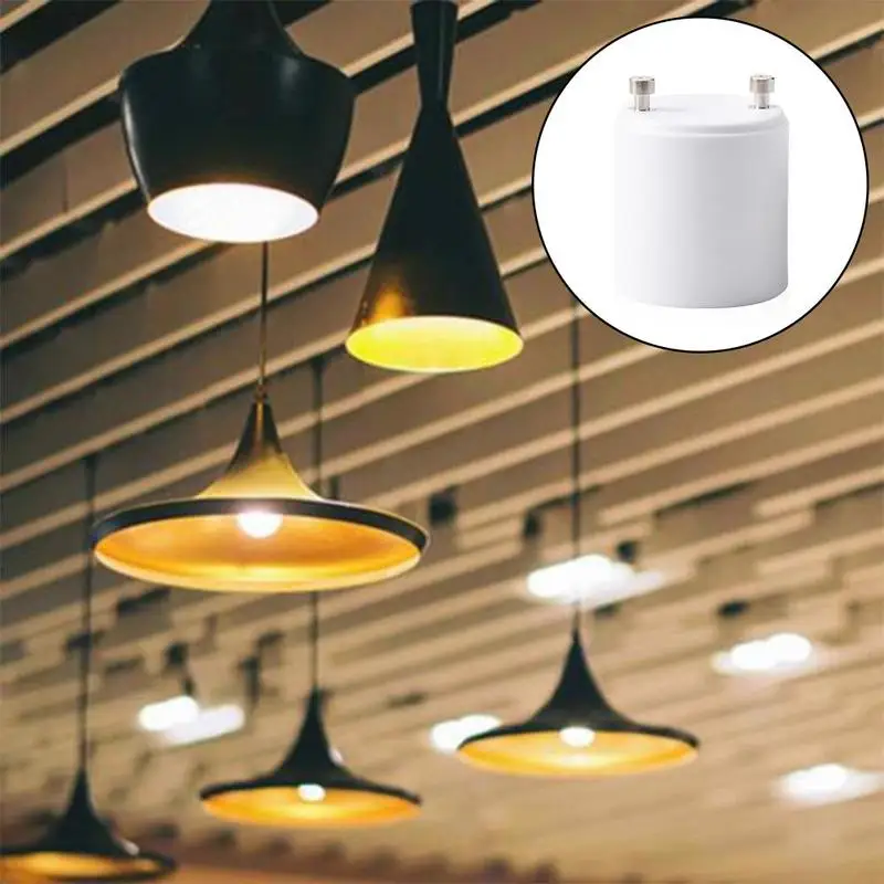 

GU10 to E27 Lamp Holder Base Bulb Socket Adapter GU10 Male To E27 Female Fireproof LED Lighting Adapter Converter