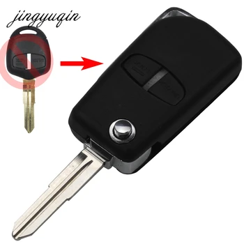 Keyforkess 10pcs Modificato Chiave A Distanza Dell'automobile Borsette Caso 2 Bottoni Per Mitsubishi Outlander Grandis Pajero Lancer