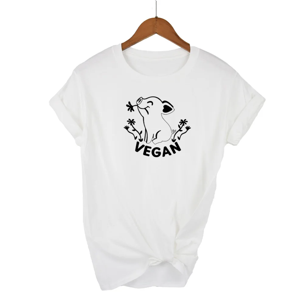 Vegan Футболка женская есть фрукты не друзья Футболка с принтом harajuku kawaii tumblr футболка с круглым вырезом для девочек женская футболка