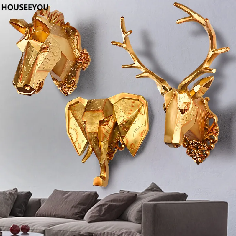 Modern Minimalist Wall Sculptures Decoration Crafts Mural Bar Home