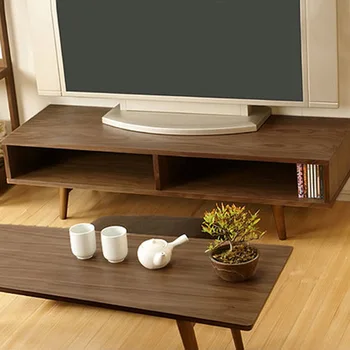 

TV Stands Living Room Furniture Home Furniture Japanese style simple 1.2 /1.5 m small apartment wooden TV cabinet wholesale 2018