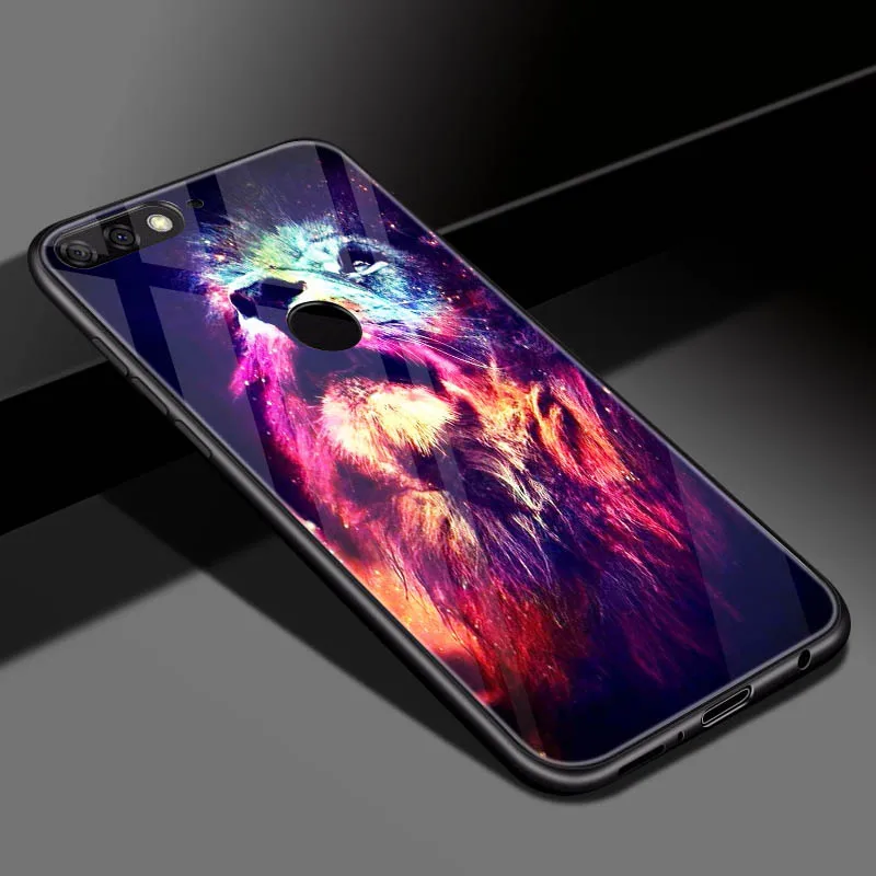 DIY фото настроить чехол для телефона Coque huawei Y9 закаленное стекло крышка для huawei y9 p20 pro honor 10 lite honor 8x max