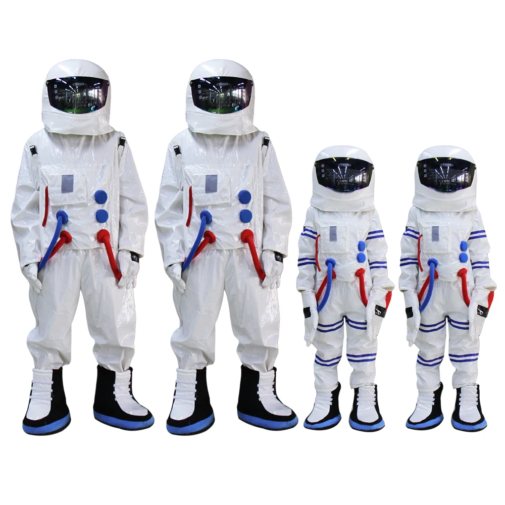 Adult kids Spaceman Mascot Costume Suits Astronaut Halloween X'mas Party Dress 