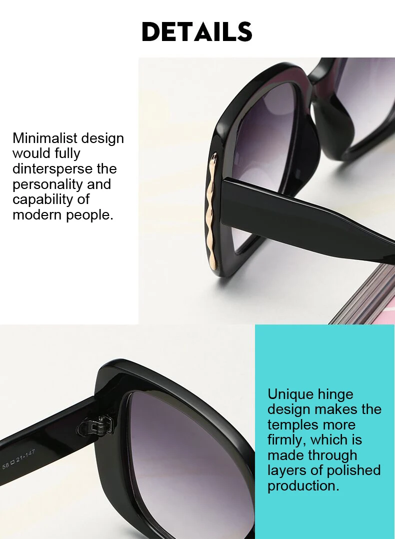 Квадратные Солнцезащитные очки для женщин итальянские Роскошные брендовые дизайнерские женские зеркальные солнцезащитные очки Винтажные Солнцезащитные очки без оправы Lunette De Soleil