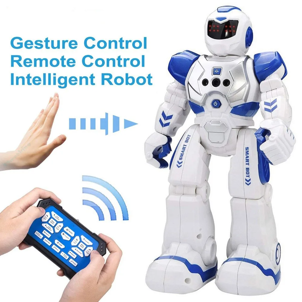 Smart Robot Toys Gesture Control Remote Control Robot Gift for Boys Girls Kid's Companion:Game Fun Learning Music Dance