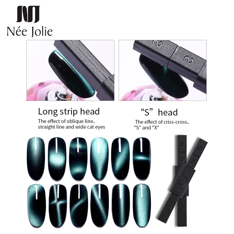 

NEE JOLIE 1 Pc Cat Eye UV Gel Magnet Stick Tool Nail Polish Gel Magic Gel Nail Polish Glitter Manicure Multi-design for Nail Art