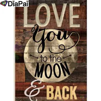 

DIAPAI 100% Full Square/Round Drill 5D DIY Diamond Painting "Text landscape" Diamond Embroidery Cross Stitch 3D Decor A21184