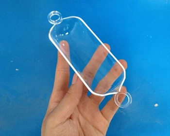 

Clear quartz boat with rings OD20*T1.5*L100