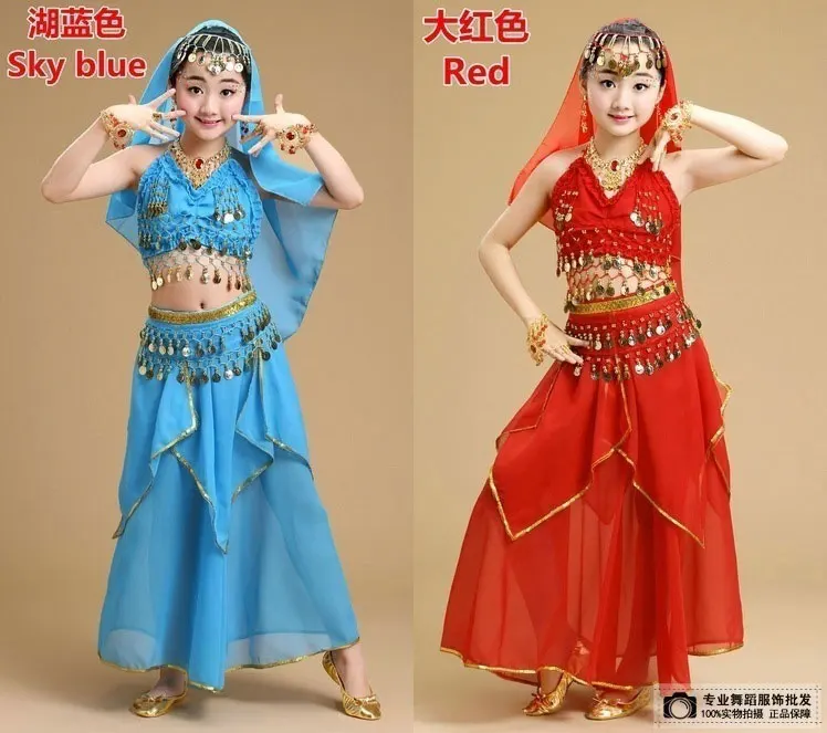 Детская Одежда для танцев, детский профессиональный костюм для танца живота для девочек, египетские костюмы, костюм для танца живота для девочек, танцевальный Болливуд