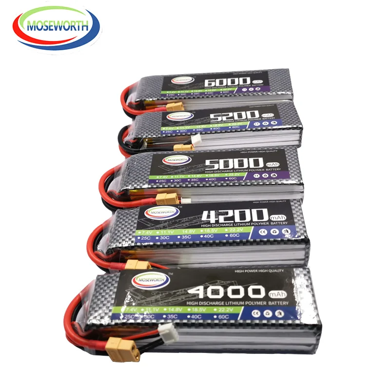 3S RC игрушки LiPo Батарея 11,1 V 1500 2800 3500 3800 4200 5200 6000 мА/ч, 30C 40C60C для радиоуправляемый самолет, Квадрокоптер вертолет автомобильных аккумуляторов 3S