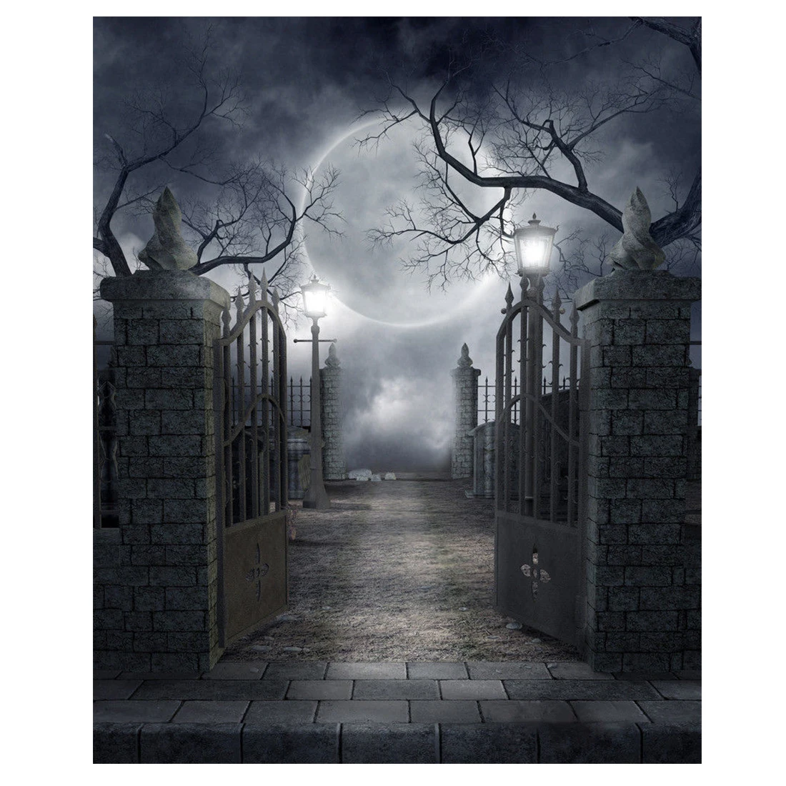 

Halloween Vinyl Studio Backdrop Photography Prop Photo Background 10x10ft