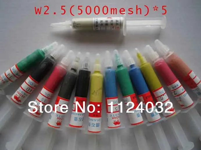 5Pcs Polishing Paste Diamond W2.5 for Wax Metal Mirror Polished | dremel rotary tool Инструменты