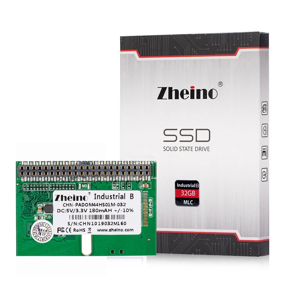 Zheino New IDE PATA DOM SSD 44PIN MLC 32GB Horizontal Socket Industrial font b Disk b