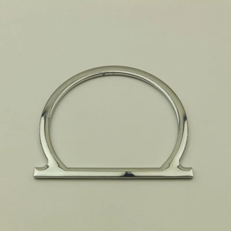 Silver Meetee 2, 6 штук в партии, ID8.5cm металлические ручки для сумки пряжки Кошелек каркас рекламный выдвижной ручной-хомут с круглым воротником для мальчиков и девочек крюк DIY Чемодан Запчасти аппаратных аксессуаров BF407 - Цвет: Silver