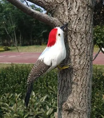 

about 22cm beautiful feathers woodpeck artificial bird model handicraft prop,home garden decoration gift p2126