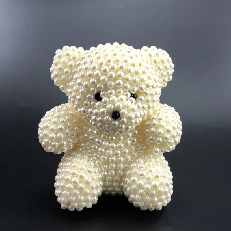 Creative gifts 1 pcs DIY pearl bear Kit 150mm foam bear for creative