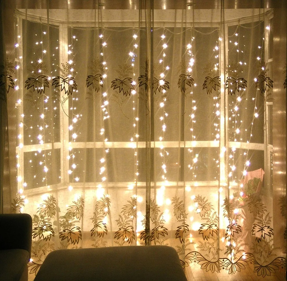 110-240 в 3x3 м светодиодный светильник s веб-светильник luces Led decoracion наружные декоративные фонари гирлянда Рождественский Сказочный светильник s string