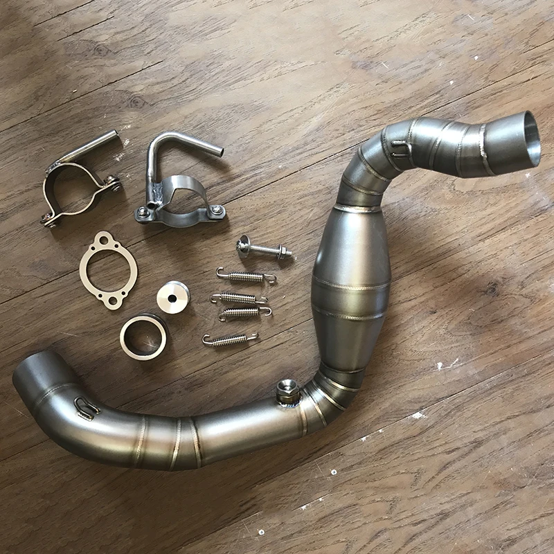 MTCLUB for BMW G310GS G310R 2017 2018 G310GS Motorcycle Modified Muffler Exhaust Contact Mid Link Pipe 304 Stainless Steel (2)