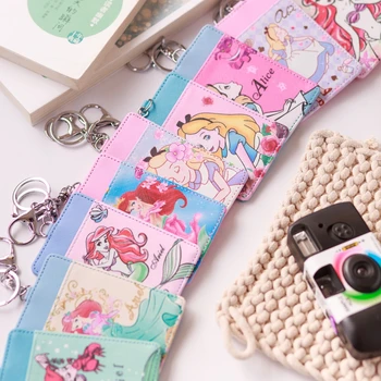 

IVYYE Fashion Cute Princess Style Anime Plush Card Holder PU Cartoon Credit ID Bags Coin Bus Card Wallet Girls Gifts New