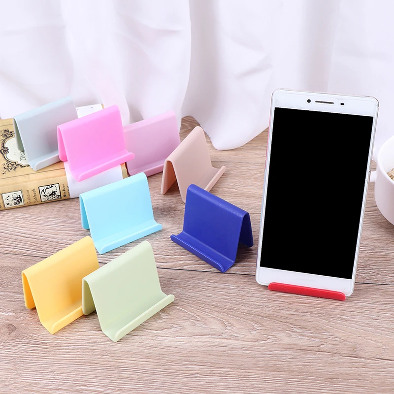 Универсальный пластиковый держатель для телефона подставка база для iPhone 7 8 X для samsung для Xiaomi смартфон карамельный цвет Кронштейн для мобильного телефона