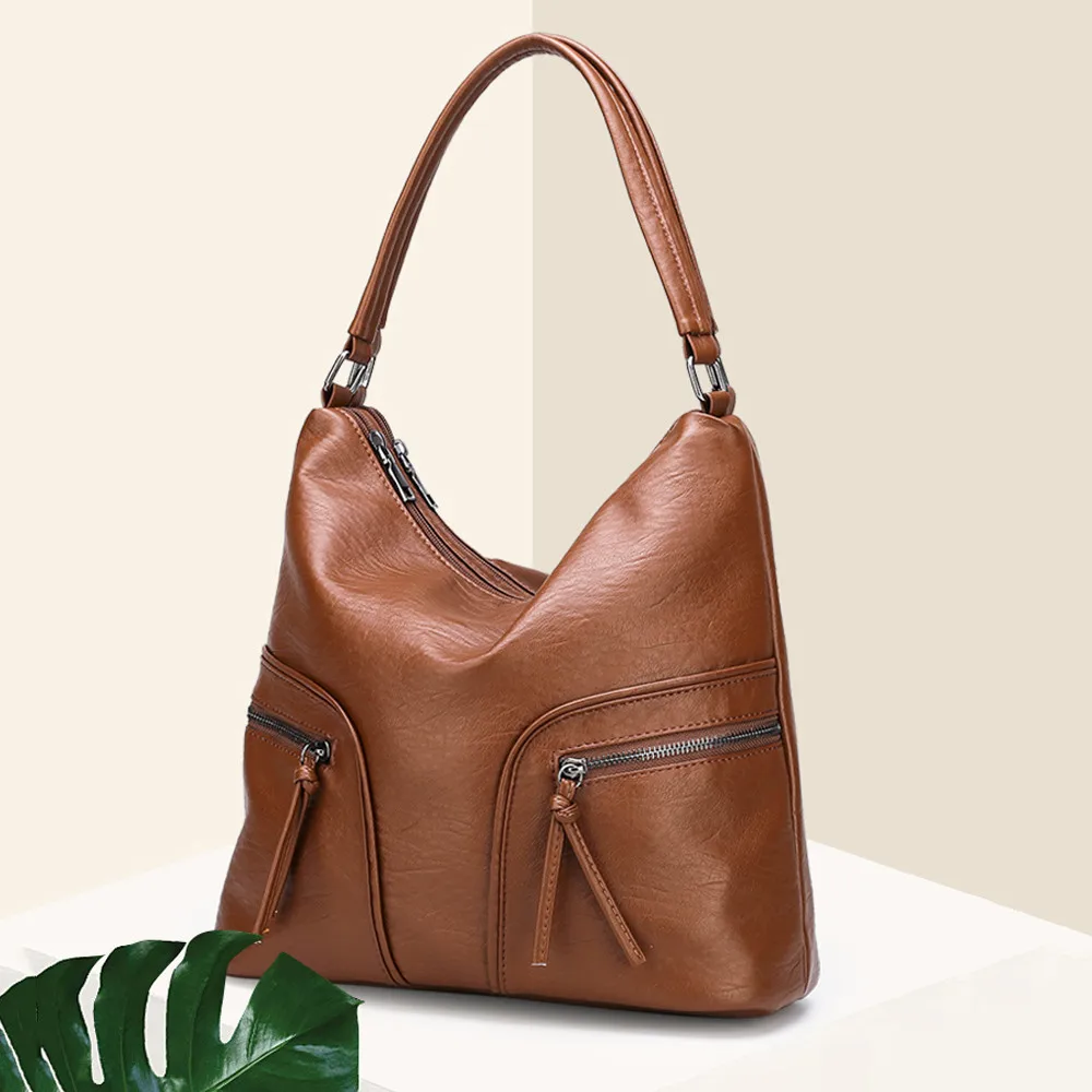 Винтажные роскошные сумки, женские сумки, дизайнерские высококачественные кожаные сумки через плечо для женщин, сумки-тоуты большой емкости, женские ручные сумки