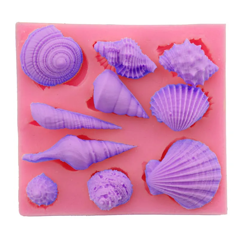 

Food Grade Silicone Shell Scallop Shape Cake Moulds Bakeware Sugarcraft DIY Chocolate Fondant Mold Decoration Pastry Accessories