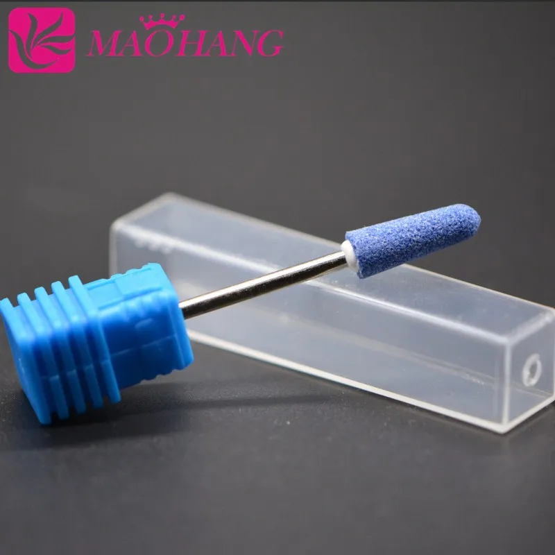 MAOHANG 1 шт. керамический камень насадка для ногтей сверло фреза для электрической дрели Маникюр Педикюр машина аксессуары инструменты - Цвет: blue