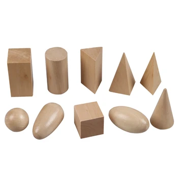 

MACH Wooden Montessori Mystery Bag Geometry Blocks Set Educational Cognitive Toys