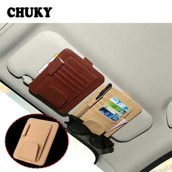 

CHUKY 1X Car Sun Visor Organizer Tool Sunshade Storage Bag For Mazda 3 6 CX-5 Honda Civic 2006-2011 2017 CRV Chevrolet Captiva