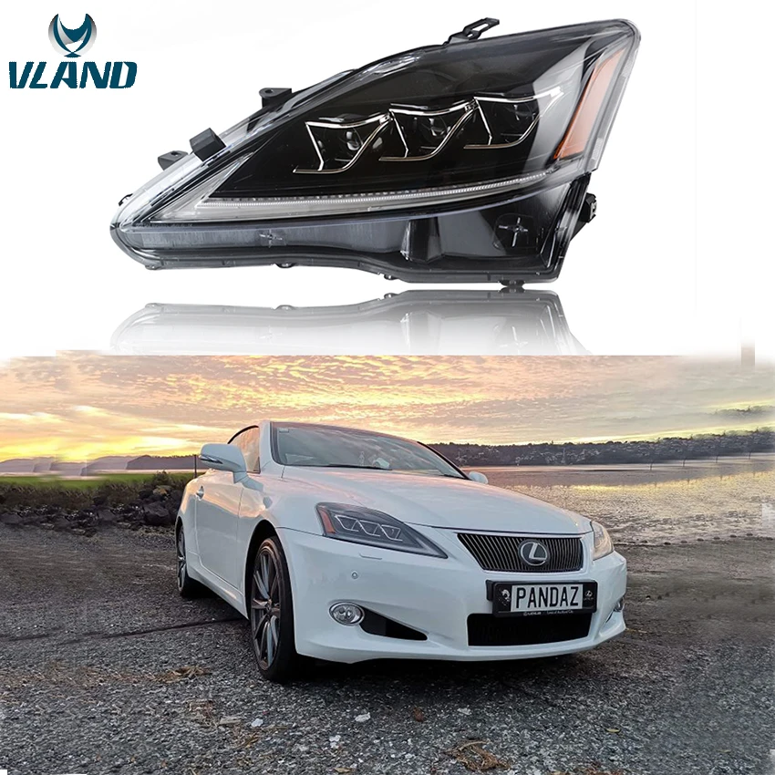 VLAND завод для Lexus IS 250 IS300 головная лампа/задняя лампа в сборе 2006 2007 2008 2009 2010 2012