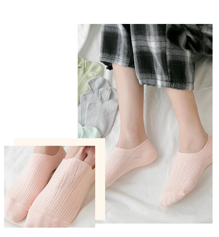 6 пар; женские летние легкие носки-лодочки; Дышащие носки с закрытым носком; тапочки; милые весенне-летние носки для девочек
